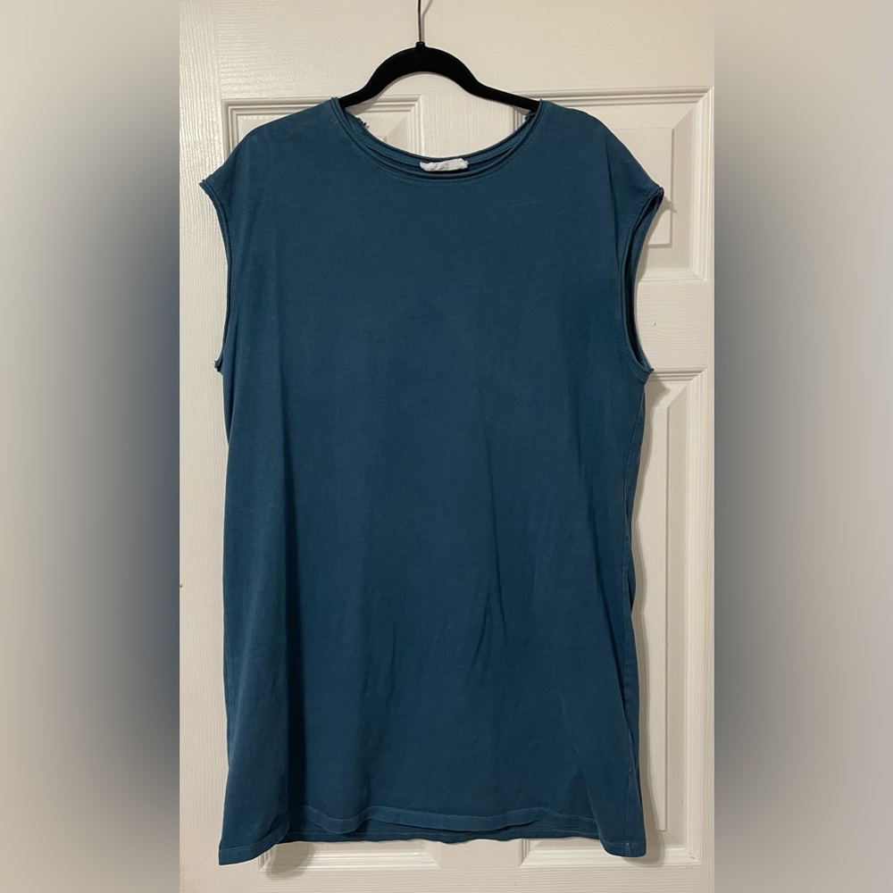 Dressed in LALA Teal Blue Sleeveless Mini Dress